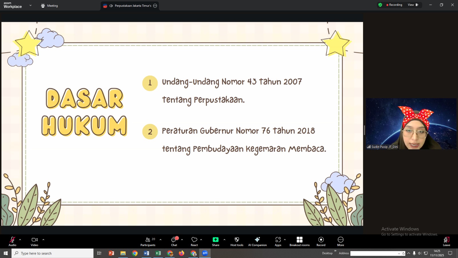 Sosialisasi IKRA 2 Tahun 2025 Kota Administrasi Jakarta Timur